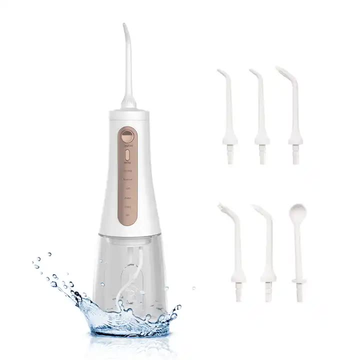 Black Portable Rechargeable Water Flosser – Handheld Oral Irrigator for Teeth & Gums