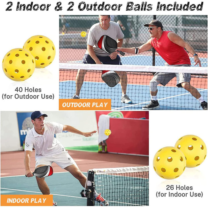 Graffiti Model Fiberglass Pickleball Paddle Set - Vibrant Design for Enhanced Gameplay