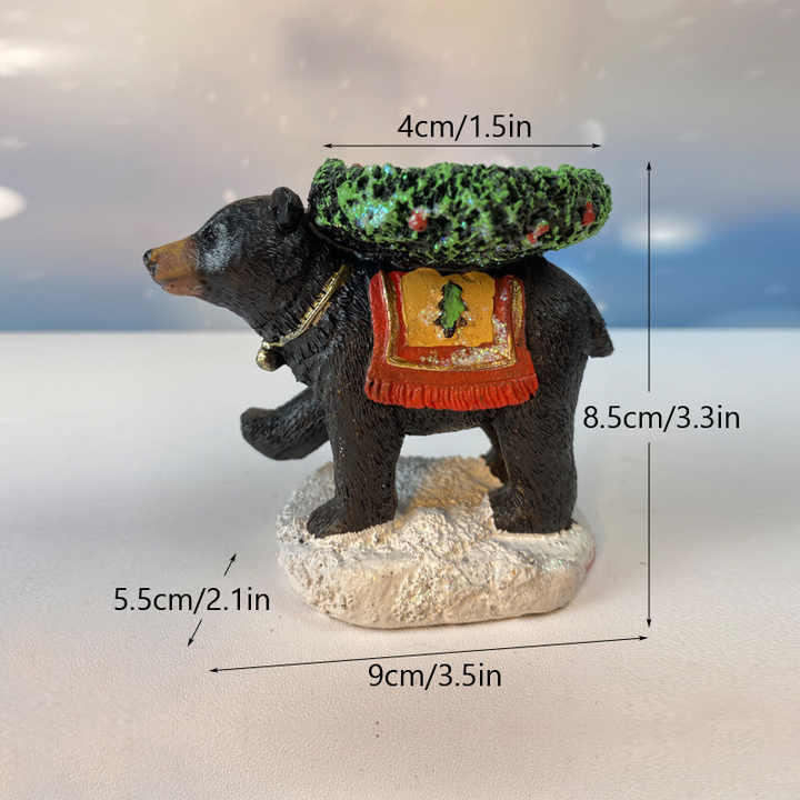 The Bear With The Candlestick On His Back Candle Holder - Unique Aromatherapy Table Decor