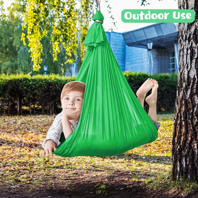 Purple Kids' Outdoor Hanging Swing Pod Chair - Comfortable & Durable Hammock for Play