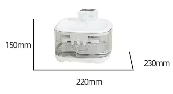 White 4.5L Rechargeable Pet Water Fountain for Cats & Dogs - Automatic Circulating Water Dispenser with Large Capacity