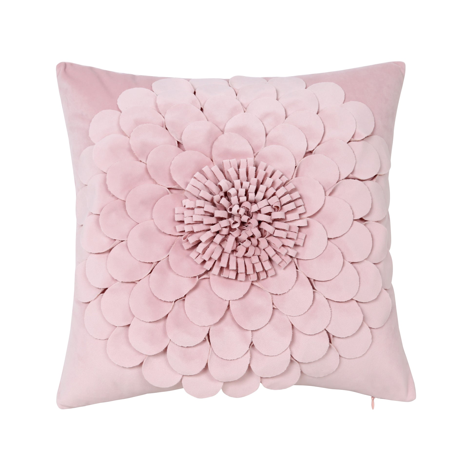 Style 2 Pink 3D Floral Cushion Covers - Modern Luxury Decorative Throw Pillow Covers for Living Room Without Pillow Insert
