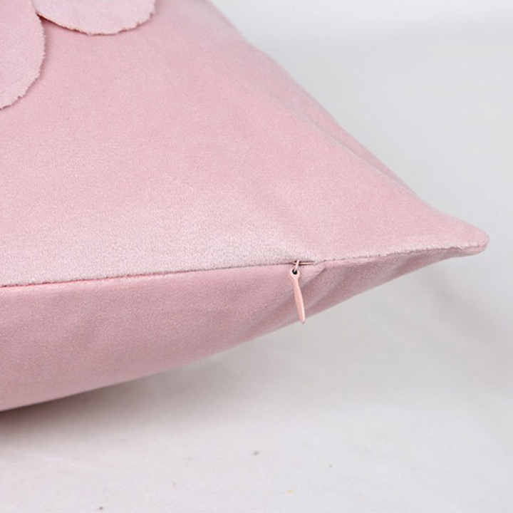 Style 3 Pink 3D Floral Cushion Covers - Modern Luxury Decorative Throw Pillow Covers for Living Room Without Pillow Insert