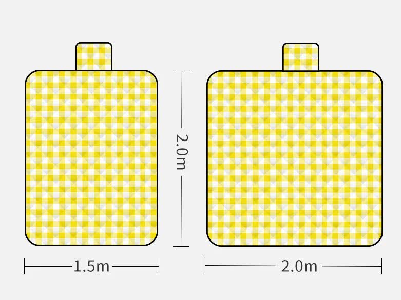 Thickened Waterproof Picnic Blanket - Portable Outdoor Beach Mat for Camping and Hiking 150*200cm Flowers