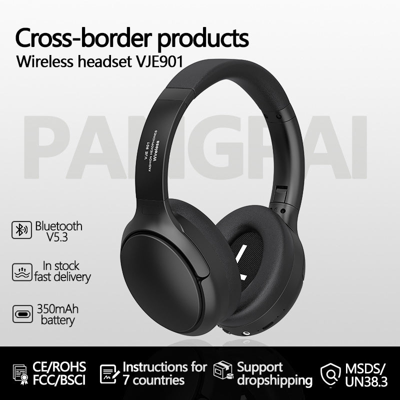 Sliver VJE901 Wireless Bluetooth Over-Ear Headphones with Active Noise Cancelling