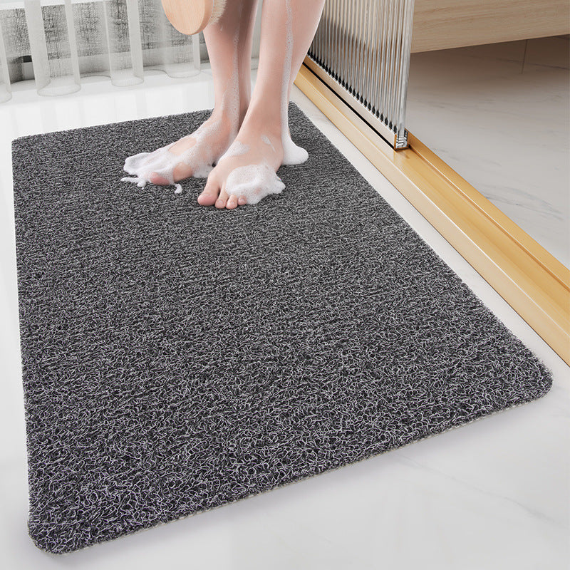 Black Non-Slip Loofah-Style Bathroom Mat - Quick-Dry and Soft 40*60cm