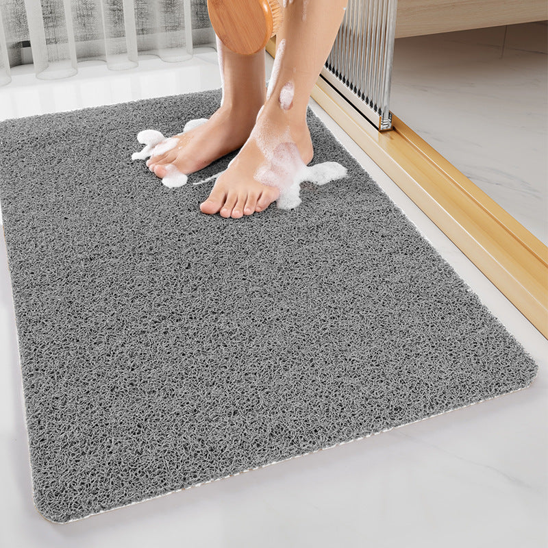 Black Non-Slip Loofah-Style Bathroom Mat - Quick-Dry and Soft 40*80cm