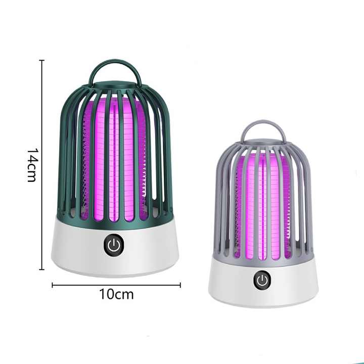 Yellow Electric Mosquito Killer Lamp with Dual Modes - 1200MA USB Rechargeable