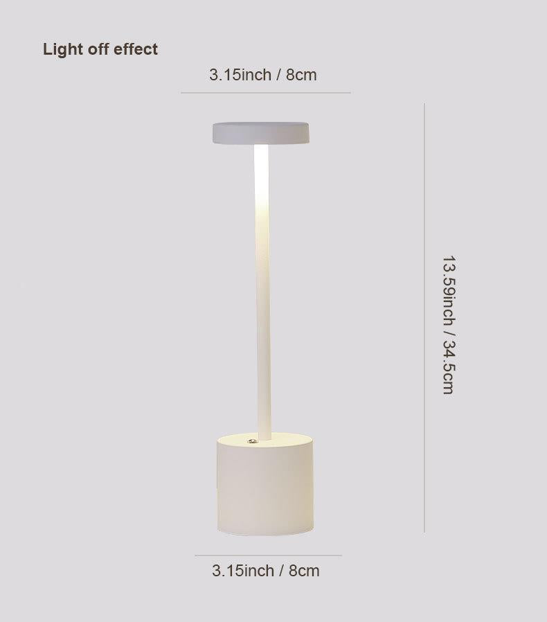 Touch-Control LED Table Lamp with Adjustable Color Modes - White