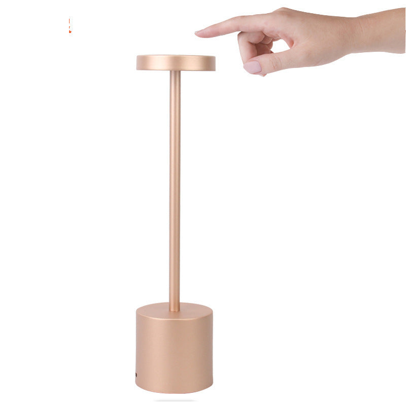 Touch-Control LED Table Lamp with Adjustable Color Modes - Rose Gold