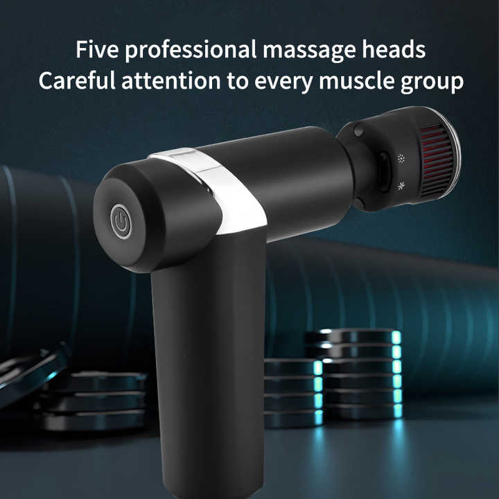 Cold & Heat Therapy Massage Gun with 5 Heads and 2000mAh Battery