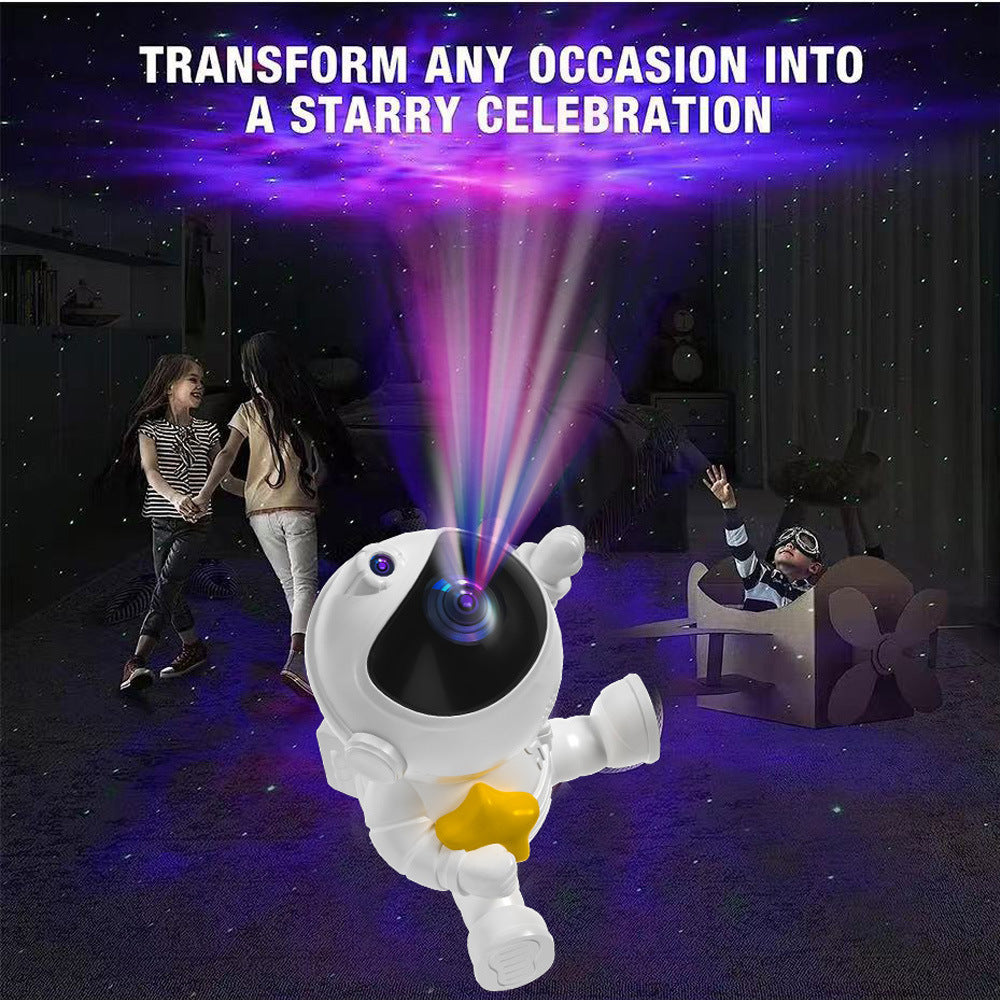 Astronaut Galaxy Projector Night Light with Remote Control(Pentagram)