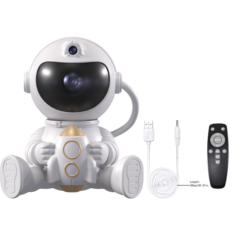 Astronaut Galaxy Projector Night Light with Remote Control Rocket