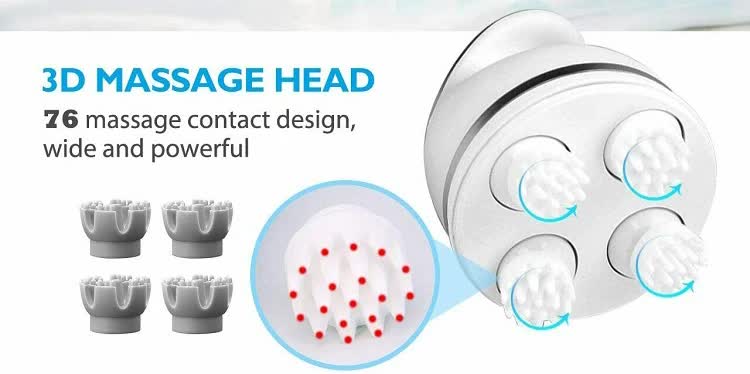Rose Red Portable 3D Electric Massage Device with Adjustable Speeds and USB Charging