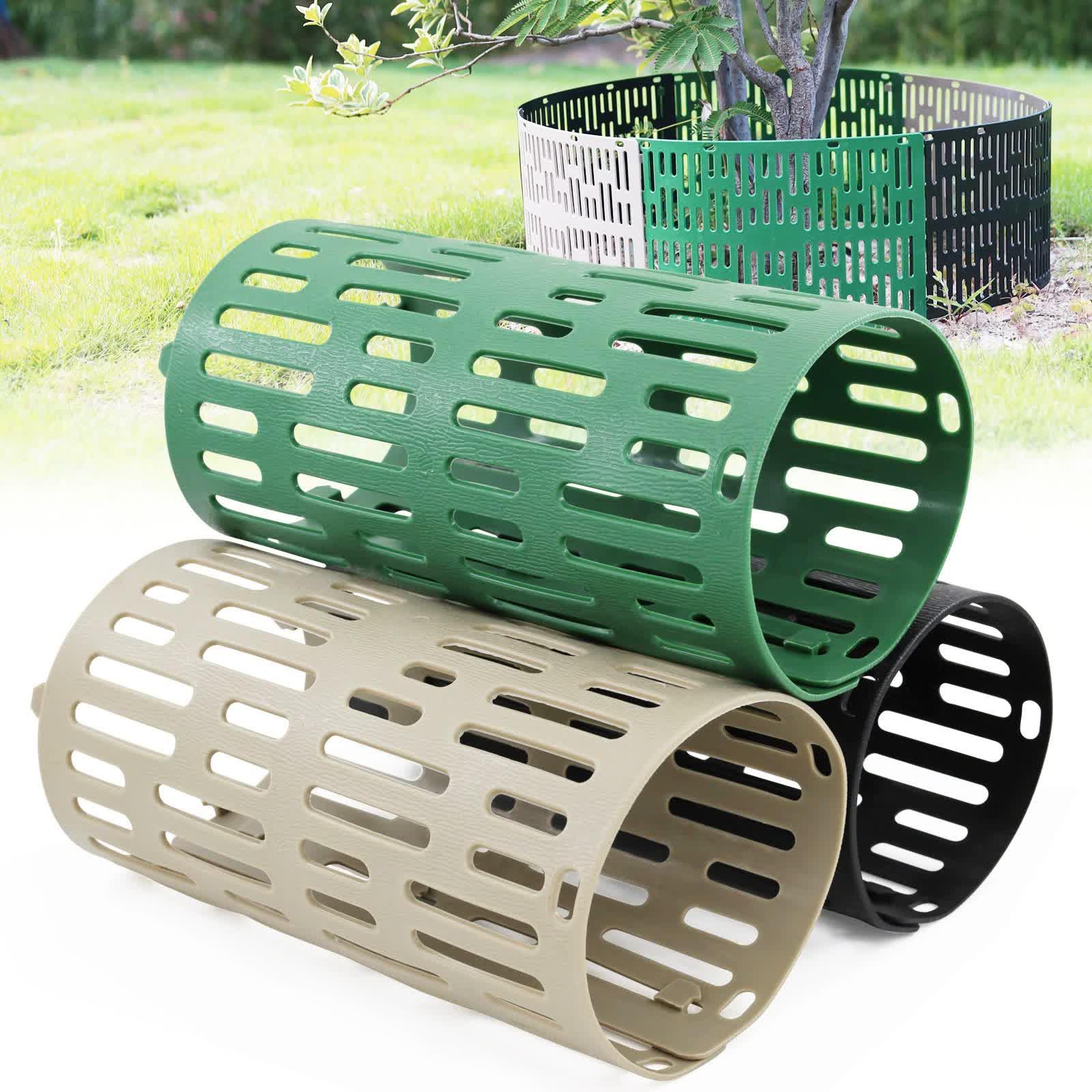 Green Tree Guard Protector Roll (6 pieces/set) - Durable Plastic Garden Barrier for Plant Protection