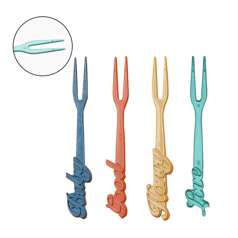 Four-person Set Blue Eco-Friendly Wheat Straw Dinnerware Set, Plate, Bowl, Cup & Utensil Set - Lightweight, Reusable, and Durable for Home, School, and Travel