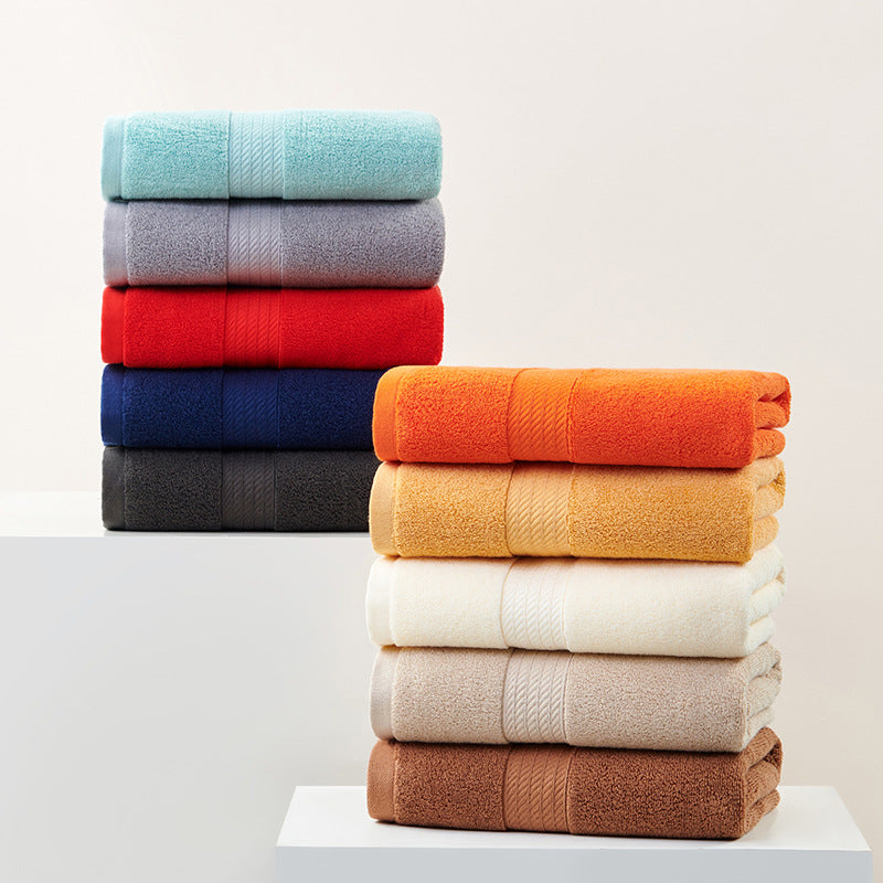 Light Brown Premium Thick Cotton Bath Towel for Adults - Soft and Absorbent Bathroom Towel