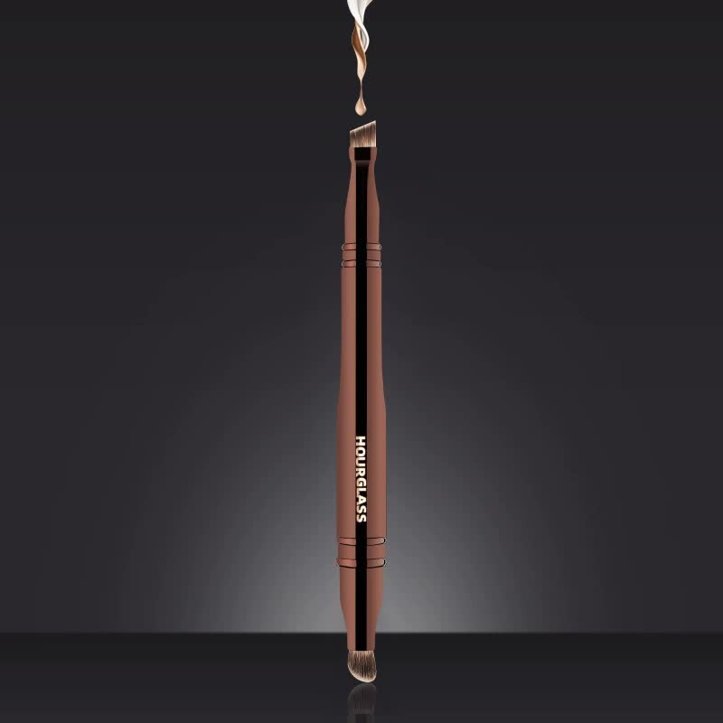 Versatile 4-in-1 Portable Makeup Brush - Eyeshadow & Eyebrow Brushes for Flawless Looks