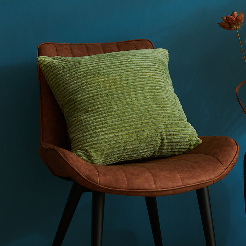 Light Green Set of 4 Corduroy Pillow Covers - Solid Color Minimalist Throw Cushion Covers - 45x45cm Pillow Inserts are NOT Included