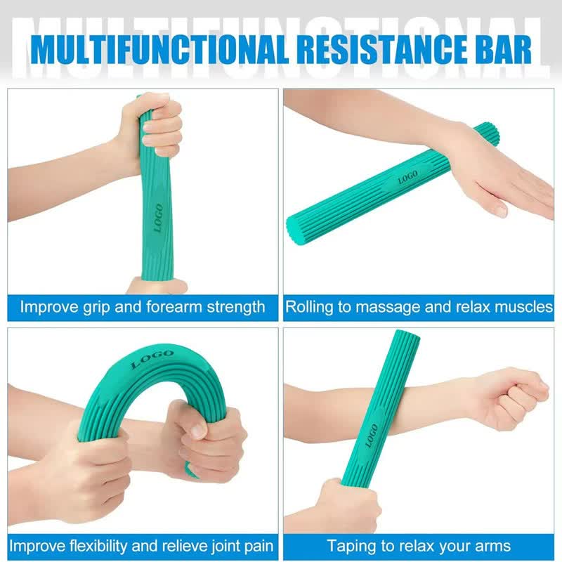 Multifunctional Resistance Bar Set | Yoga Fitness Toning Tool, Muscle Relaxation, Grip Strength Improvement | 3-Piece Set with Stretching and Recovery Features 5LB、10LB、15LB