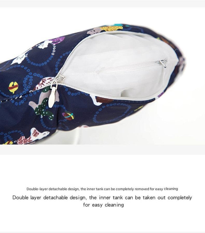 2 pcs Light blue fish Soft Pet Recovery Collar - Comfortable Anti-Lick Cone for Cats & Dogs Size S