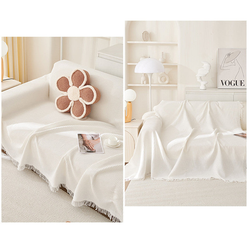 180*340CM Black Premium Polyester Sofa Throw Blanket, Multi-Seasonal Use, Sofa Protector