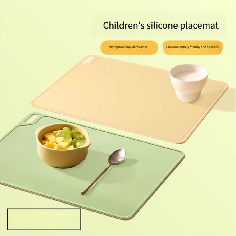 Yellow Safe & Durable Silicone Placemat - Heat Resistant, Spill-Proof Table Protector for Kids & Adults 40*60CM