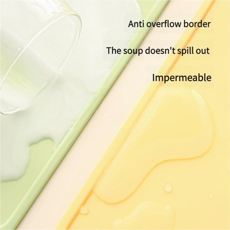 Yellow Safe & Durable Silicone Placemat - Heat Resistant, Spill-Proof Table Protector for Kids & Adults 40*60CM