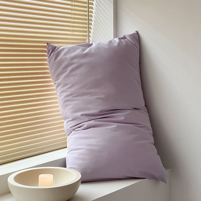 Yellow 100% Cotton Pillowcase Set - Envelope Closure without pillow core