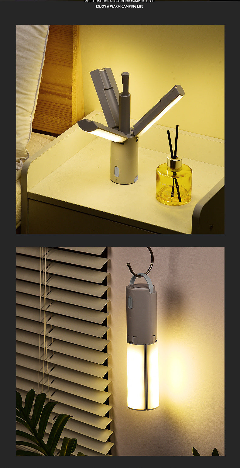 Foldable Camping Lantern - Multi-Functional Outdoor LED Tent Light 3600mAh