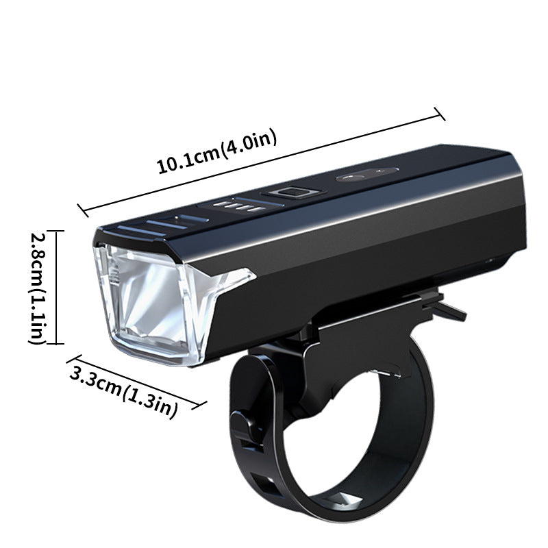Bike Headlight - Rechargeable LED Bicycle Front Light, 85° Floodlight Battery Display Model