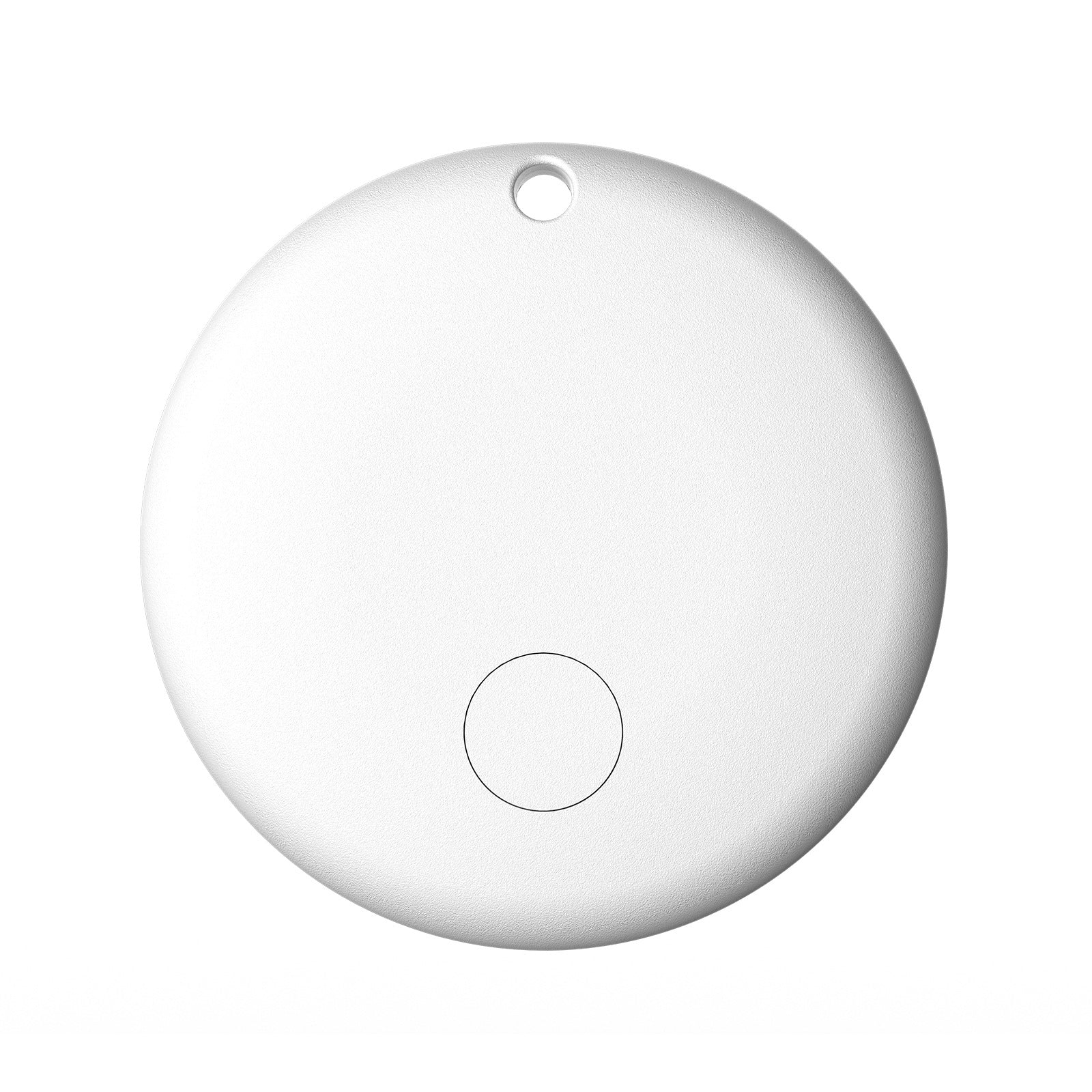 Round White Mini GPS Tracker - Apple Find My Enabled, Key Finder, Wallet Locator, Anti-Theft Tag