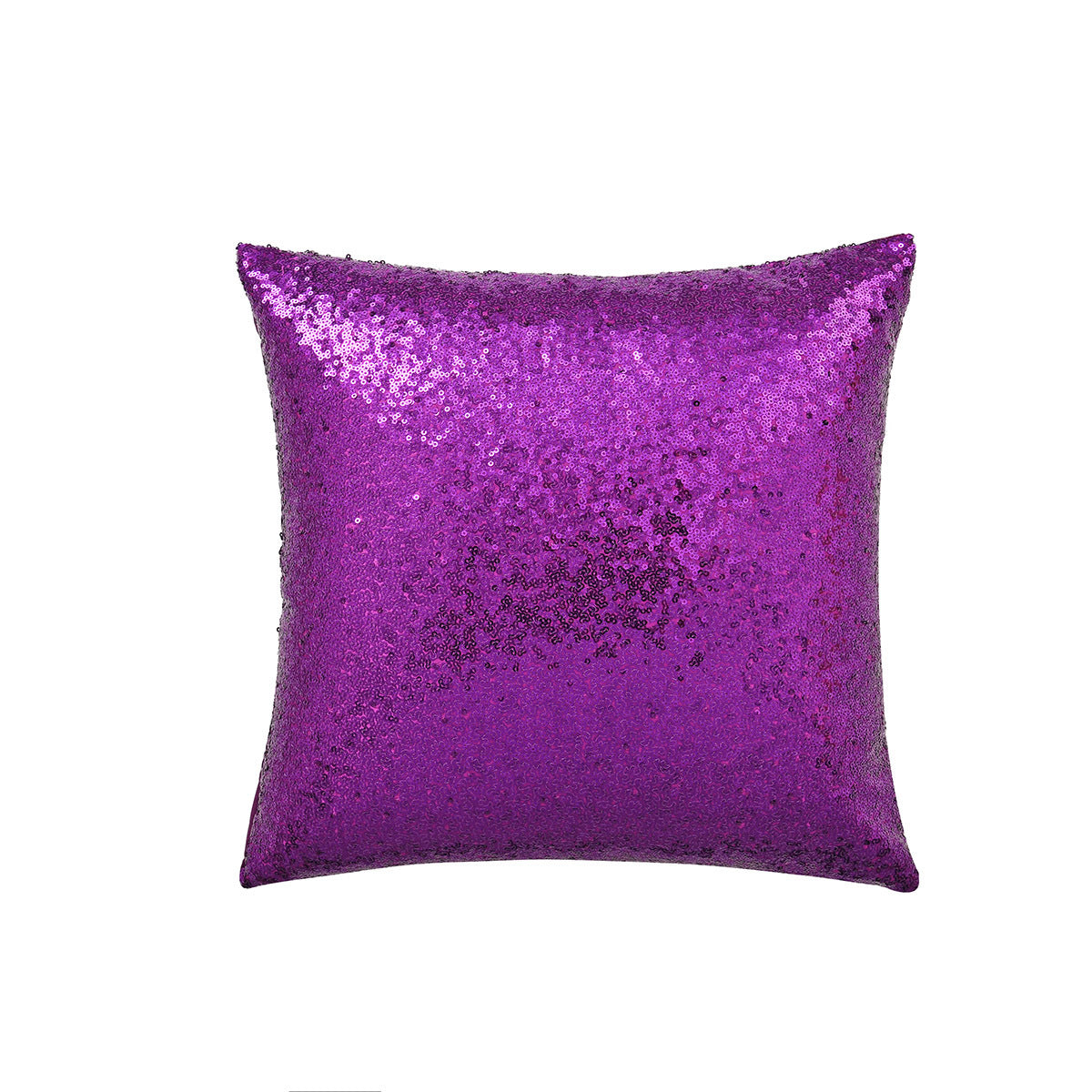 Shiny Sequin Pillowcase - Single-sided gorgeous pillowcase Purple pair: 40x40cm