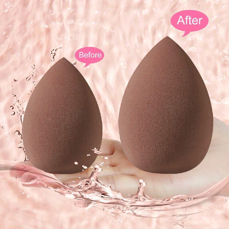 3 * Pink 20 Sets Makeup Sponge Set - Flannel Headband, Crystal Velvet Puffs, Non-Latex Beauty Blenders for Flawless Application