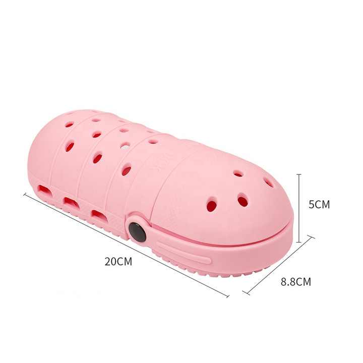 2 Pcs Pink Portable Makeup Brush Holder - Silicone Cosmetic Organizer with 21 Slots, Washable, 20x8x5cm, 170g makeup brush not included