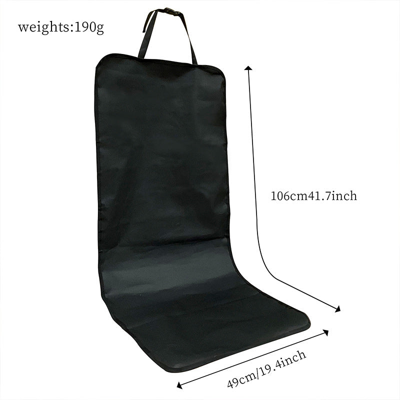 4 Pcs Red Waterproof Pet Car Seat Cover - Scratch-Resistant Oxford Cloth for Dogs and Cats 106 x 49 cm