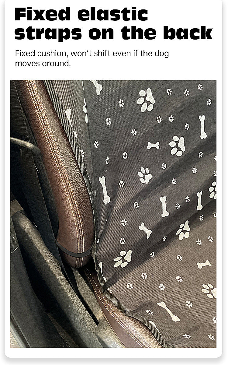 4 Pcs Red Waterproof Pet Car Seat Cover - Scratch-Resistant Oxford Cloth for Dogs and Cats 106 x 49 cm