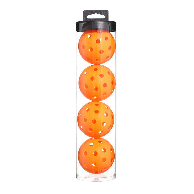 2 Tubes Orange Outdoor Pickleball Balls 4-Pack - Durable 40-Hole Design with Carry Tube 8 balls in total