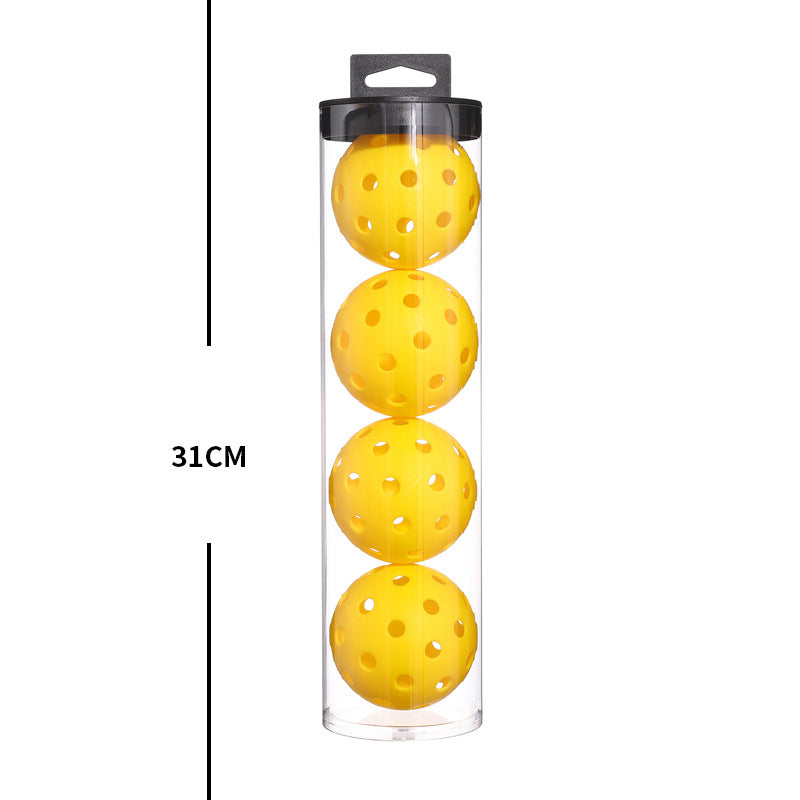 2 Tubes Orange Outdoor Pickleball Balls 4-Pack - Durable 40-Hole Design with Carry Tube 8 balls in total