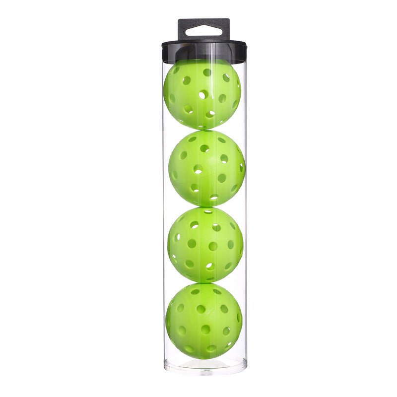2 Tubes Green Outdoor Pickleball Balls 4-Pack - Durable 40-Hole Design with Carry Tube 8 balls in total