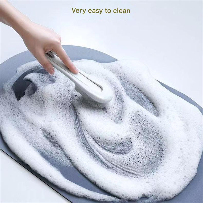 Style 4 Pink And Beige Absorbent Diatomaceous Earth Pet Feeding Mat - Non-Slip & Quick Dry Placemat (50x80cm)