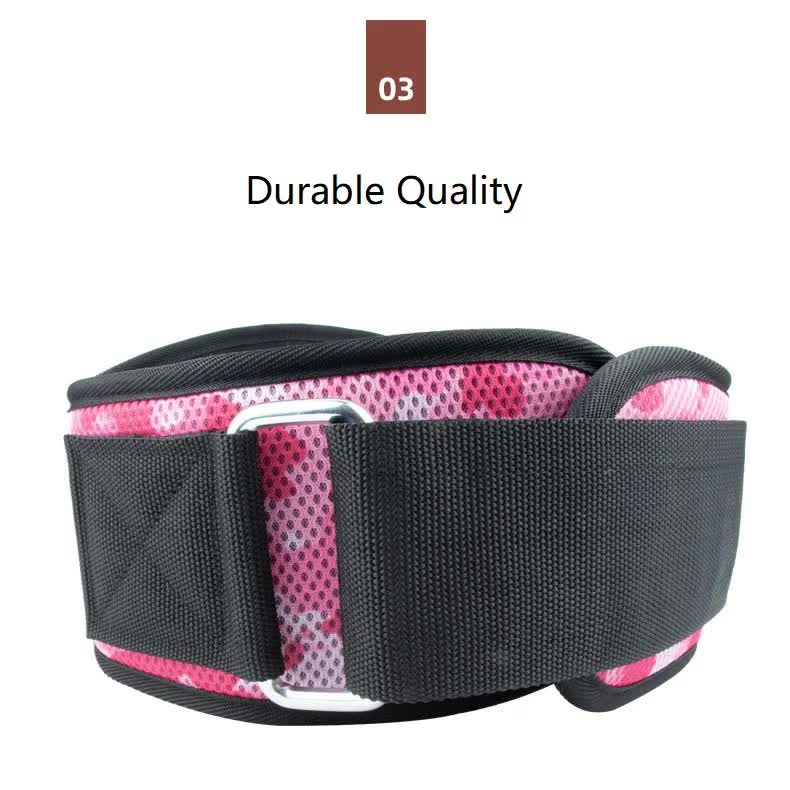 Size XL Grey Camouflage Camo Weightlifting Belt - EVA Nylon Gym Belt for Squats, Deadlifts & Lumbar Support