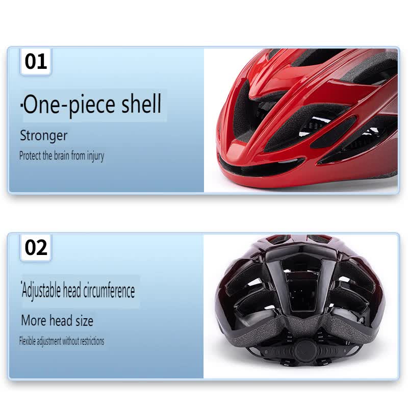 Dark Blue And Black Gradient Lightweight Adult Bicycle Helmet - Adjustable Fit Road & Mountain Bike Safety Headgear (57-62cm)