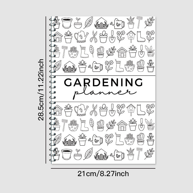 2-Pack Gardening Journal Set - 28.5x21cm 11.22x8.27in Plant Care Tracker with Watering Schedule - Indoor/Outdoor Polarimeter Logbooks