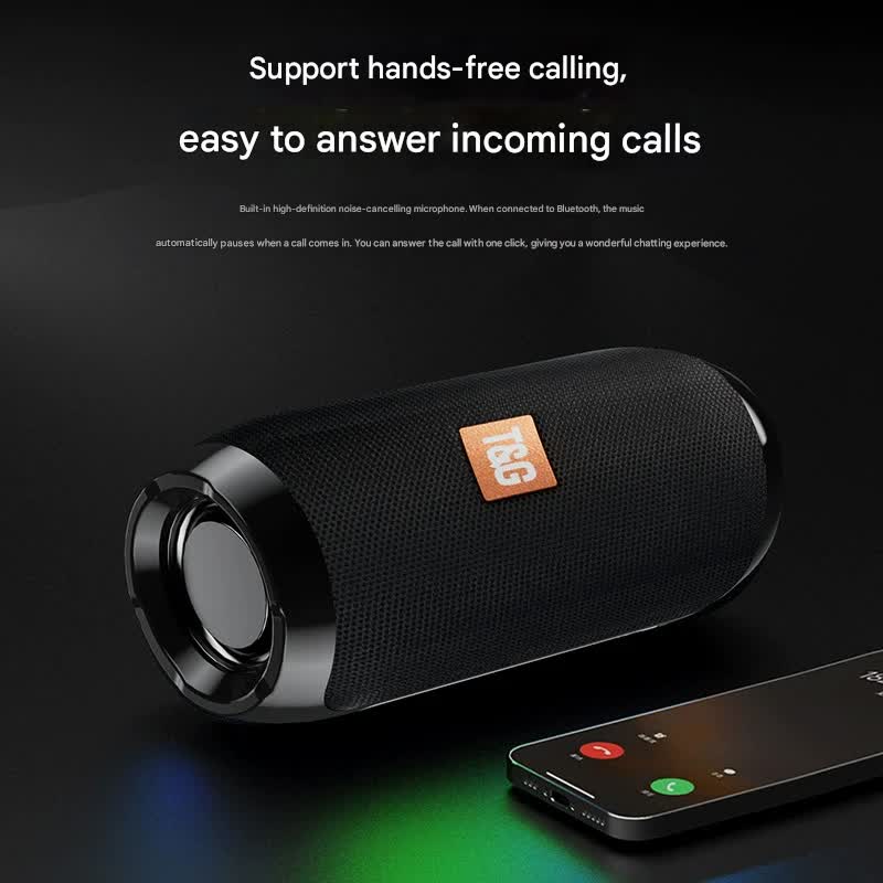 Green triangle blue Portable Bluetooth Speaker - HiFi 360 Degree Audio Wireless Mini Speaker, Support Hands-free Calling