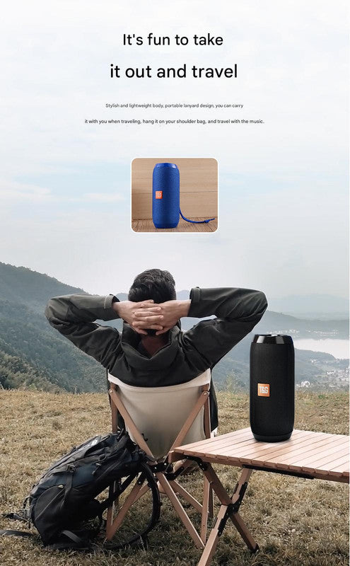 Green triangle blue Portable Bluetooth Speaker - HiFi 360 Degree Audio Wireless Mini Speaker, Support Hands-free Calling