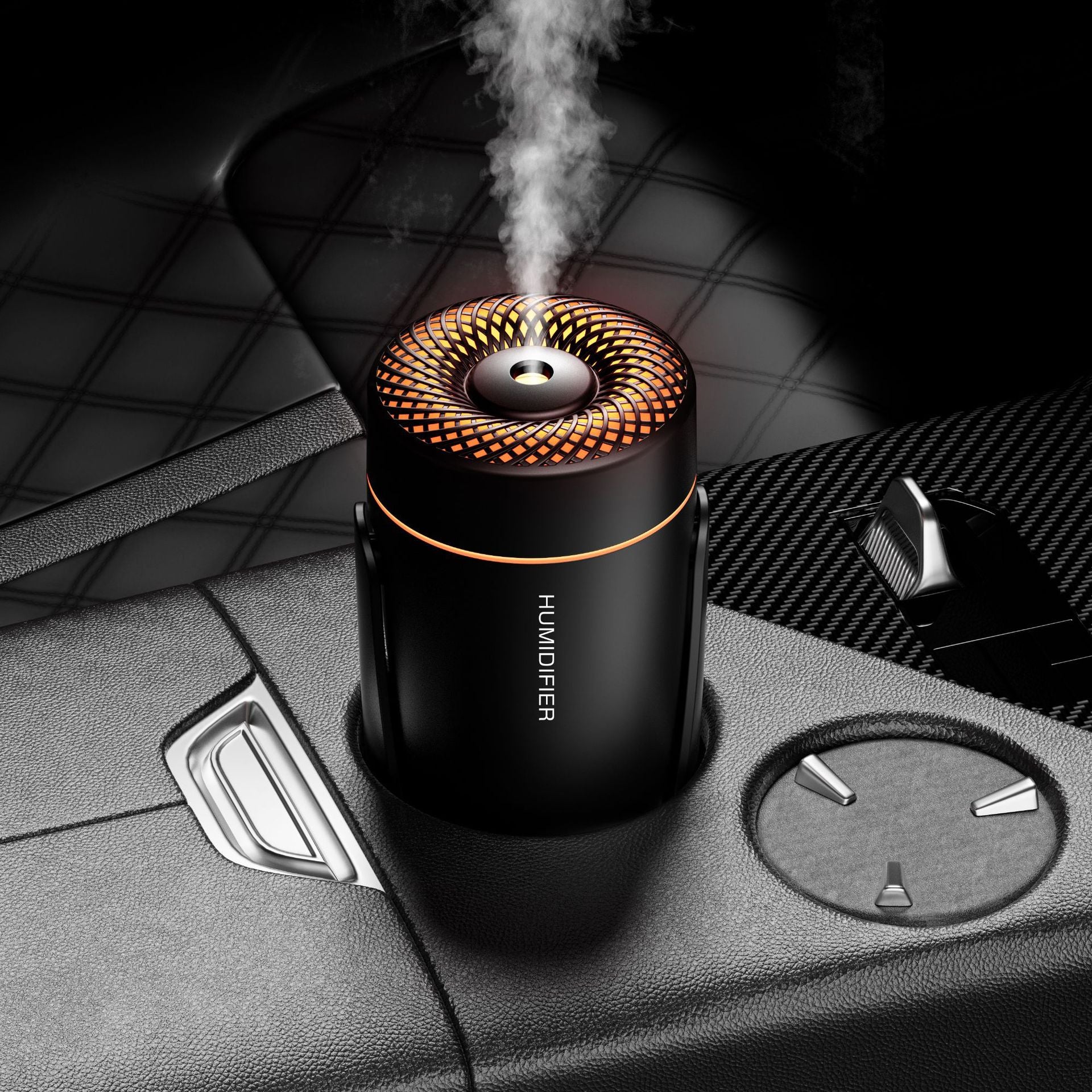 Portable LED Humidifier - Compact Aromatherapy Diffuser with Mist white