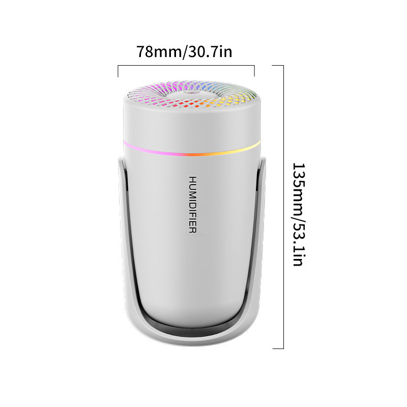 Portable LED Humidifier - Compact Aromatherapy Diffuser with Mist white
