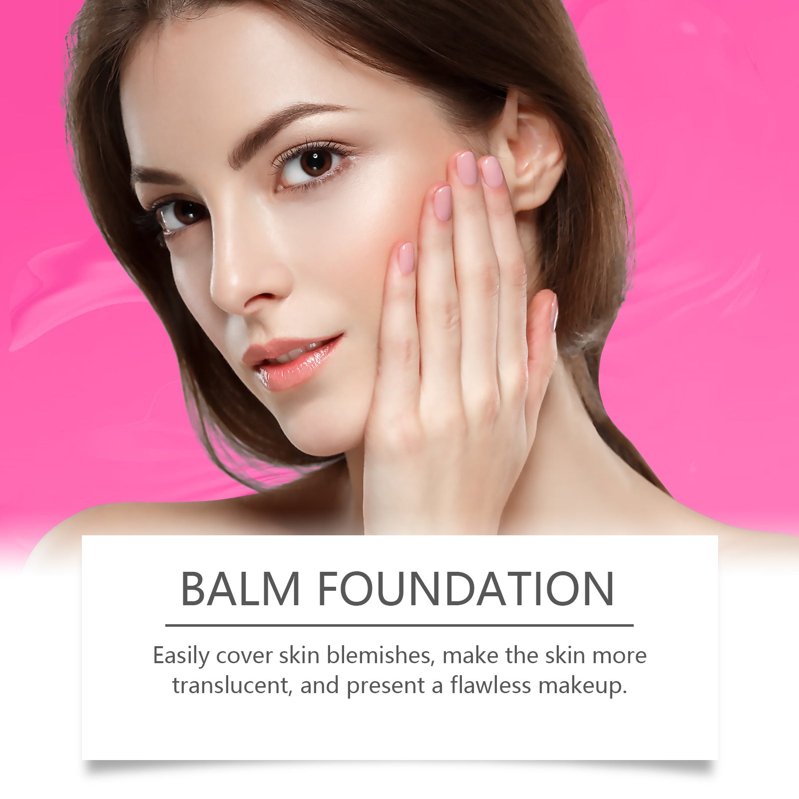 Moisturizing Balm Foundation - Lightweight Texture, Long-Lasting Natural Coverage Natural color