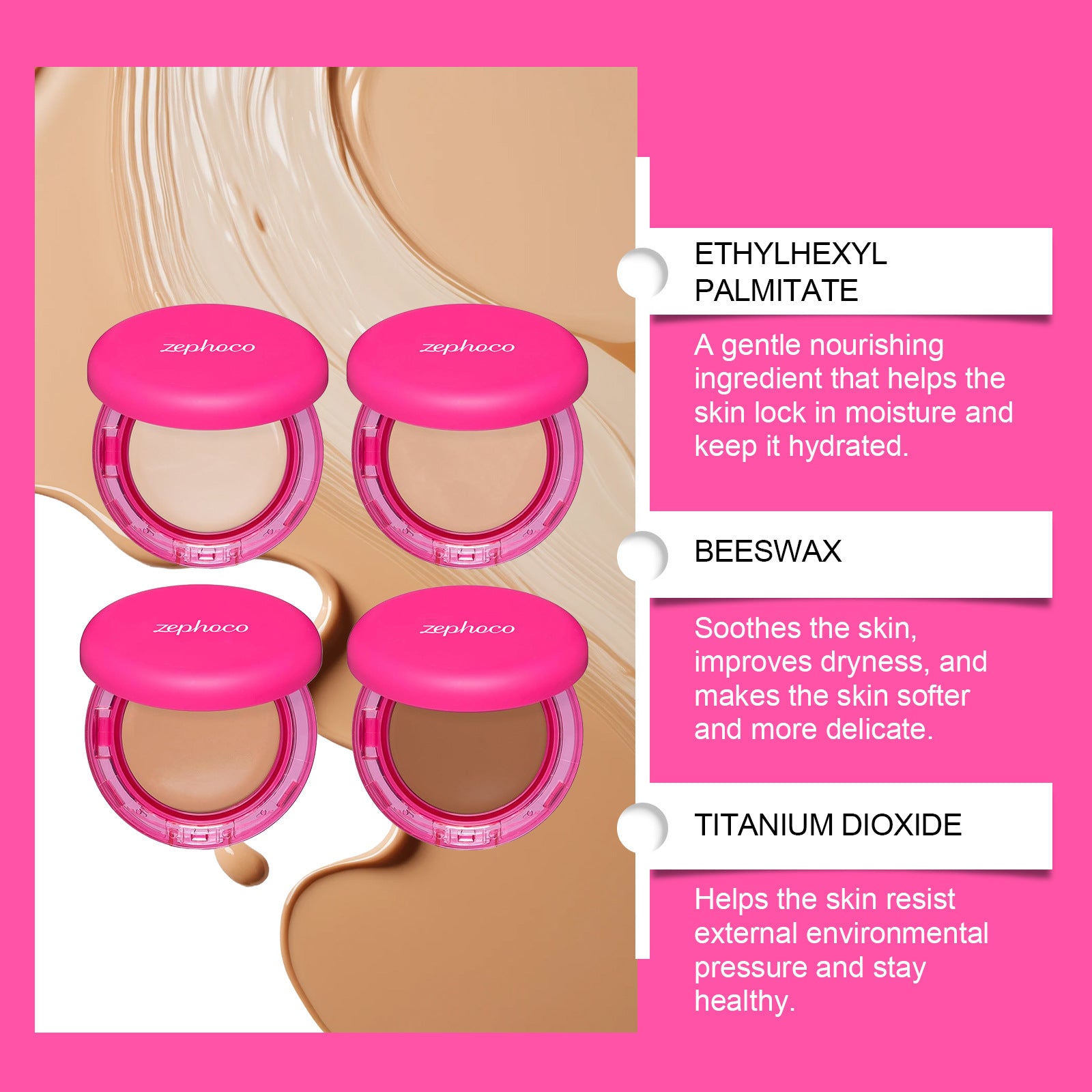 Moisturizing Balm Foundation - Lightweight Texture, Long-Lasting Natural Coverage Natural color